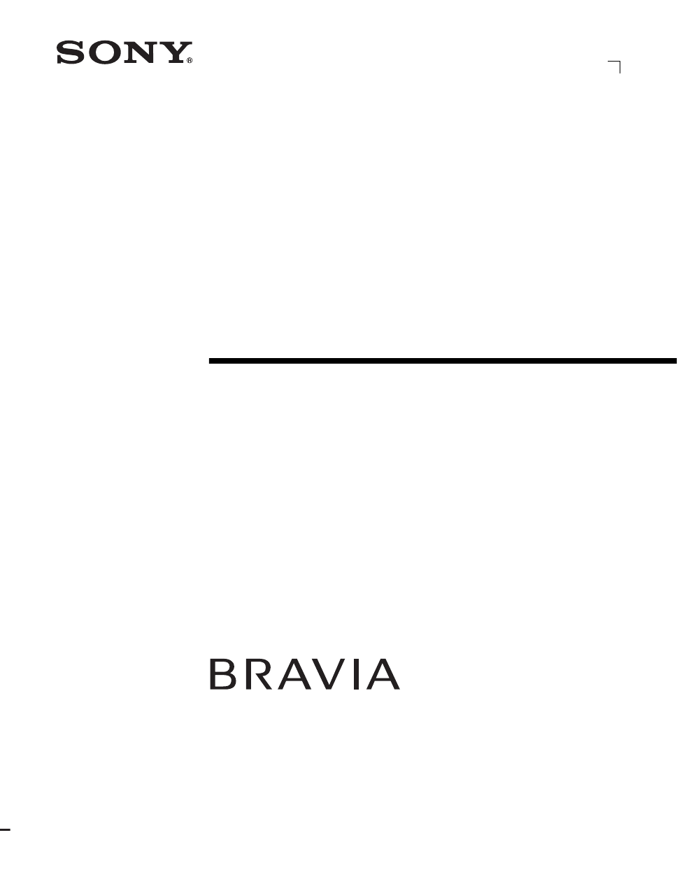 Sony Bravia Kdl 40xbr9 User Manual