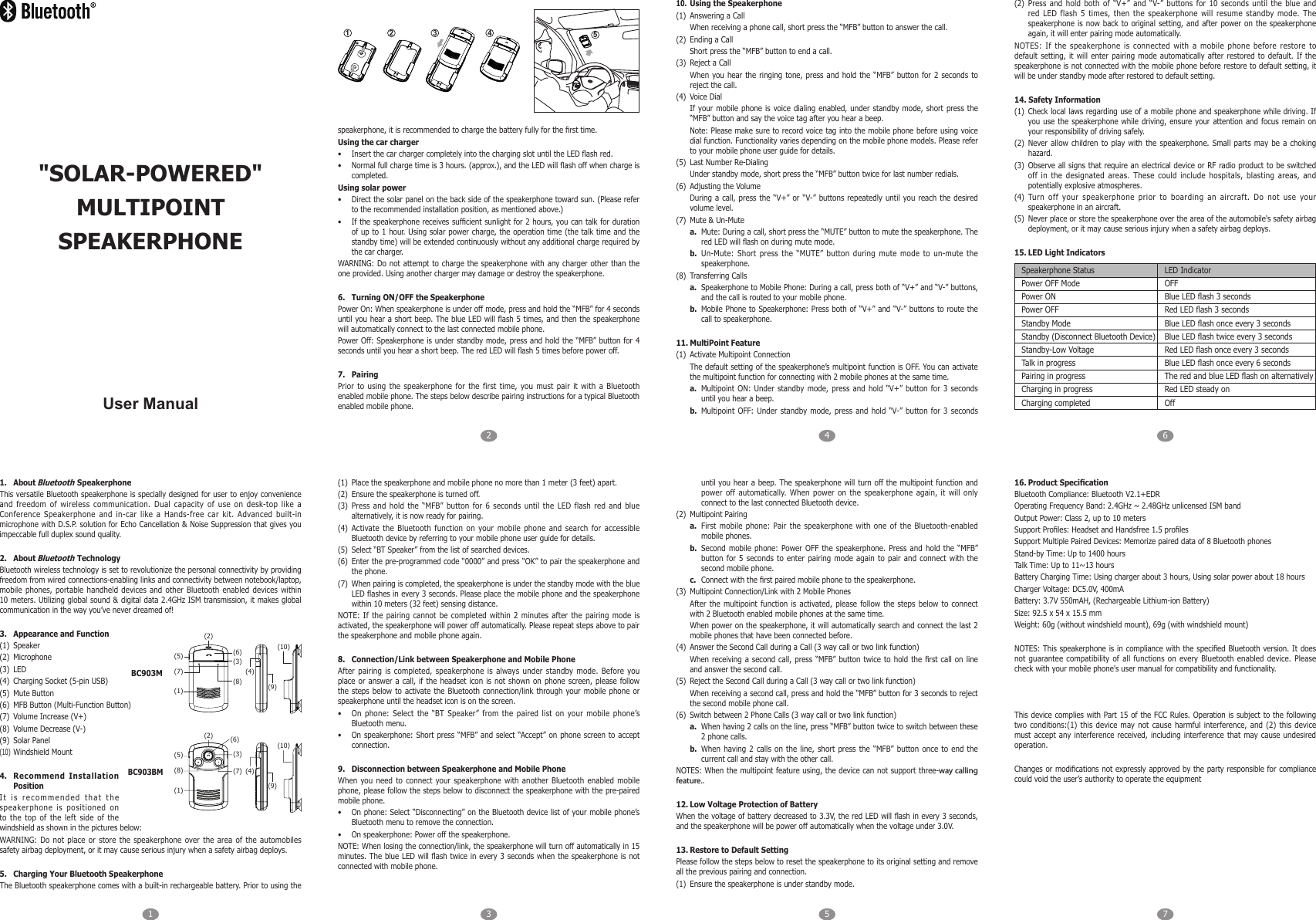 Bluetooth Multipoint Speakerphone 6e User Manual Download - abchongkong